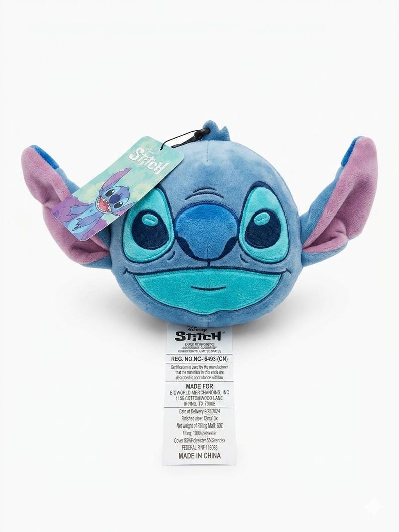 Stitch Toy Crate Gift Basket Throw blanket stitch backpack crochet kit charm bracelet hopper ball Disney stitch hamper Stitch fan gift Bild 11