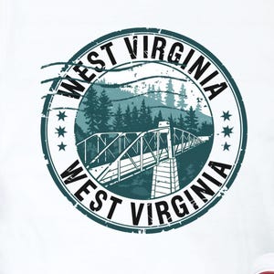 West Virginia Postal Stamp Tee,  Comfortable Unisex T-Shirt for Travel Lovers, Perfect Gift for Vacations, Summer, Beach Getaways