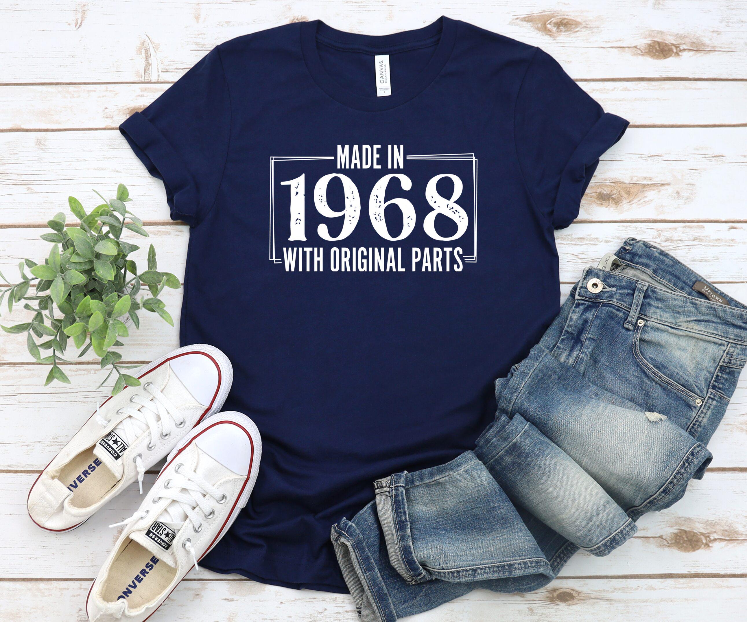 Made in 1968 Nostalgic T-shirt Original Parts Tee Great for