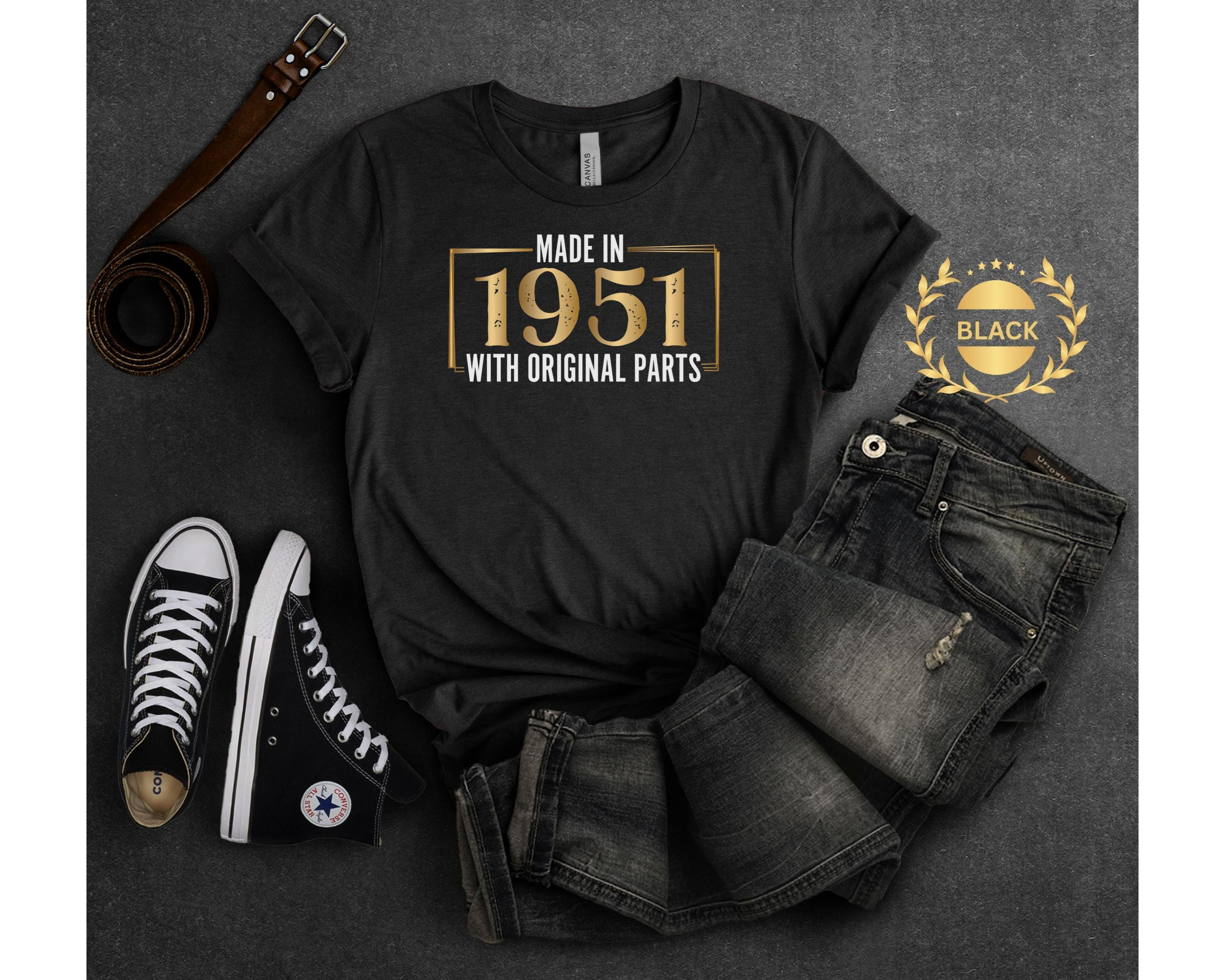 ハーレーTシャツ. made in USA Made in 1951 T-shirt Gold 74th Birthday Gift for Men Women Vintage