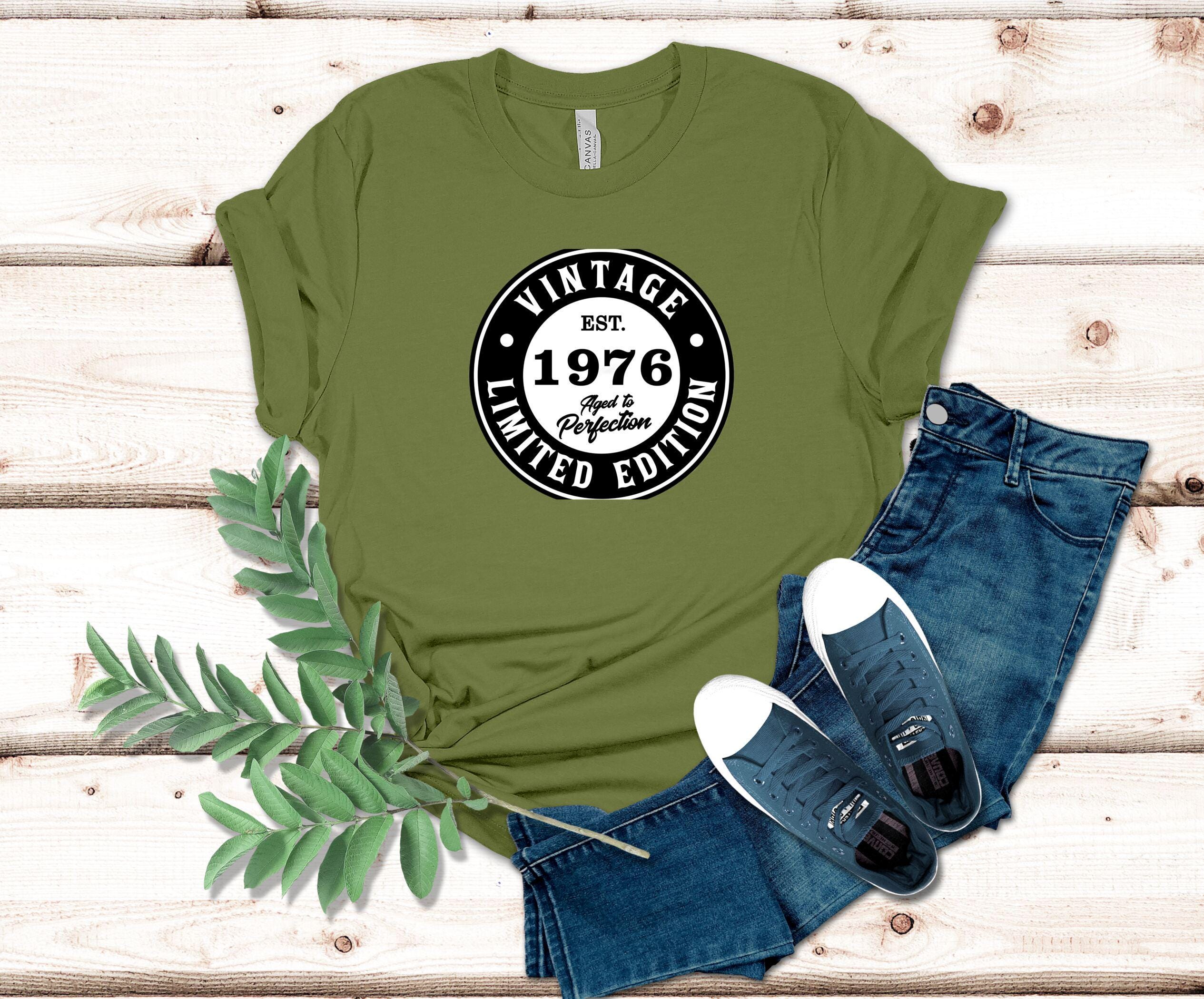 Vintage 1976 Limited Edition T-shirt Aged to Perfection Funny 1976