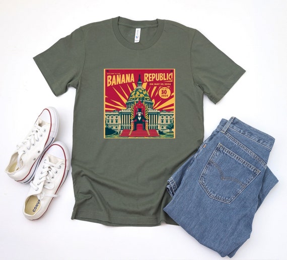 Welcome to the Banana Republic T-shirt Political Satire Graphic
