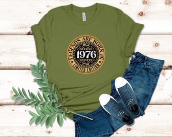 1976年の伝説は1976年に誕生したTシャツ、ヴィンテージ1976Tシャツ
