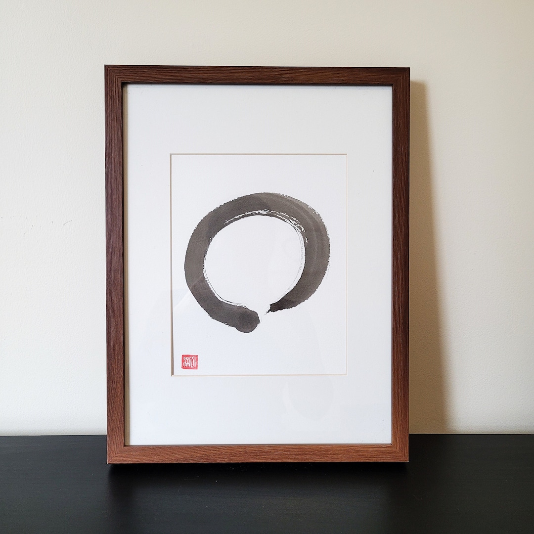 Enso -円相-, Zen Circle, Japanese Calligraphy, Handwritten, Japanese Wall ...