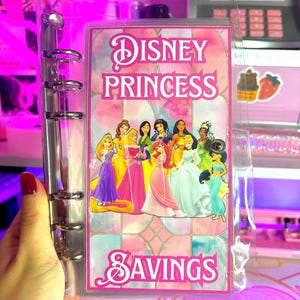 Disney Princess Cash Stuffing Savings Challenge A6 Budgeting