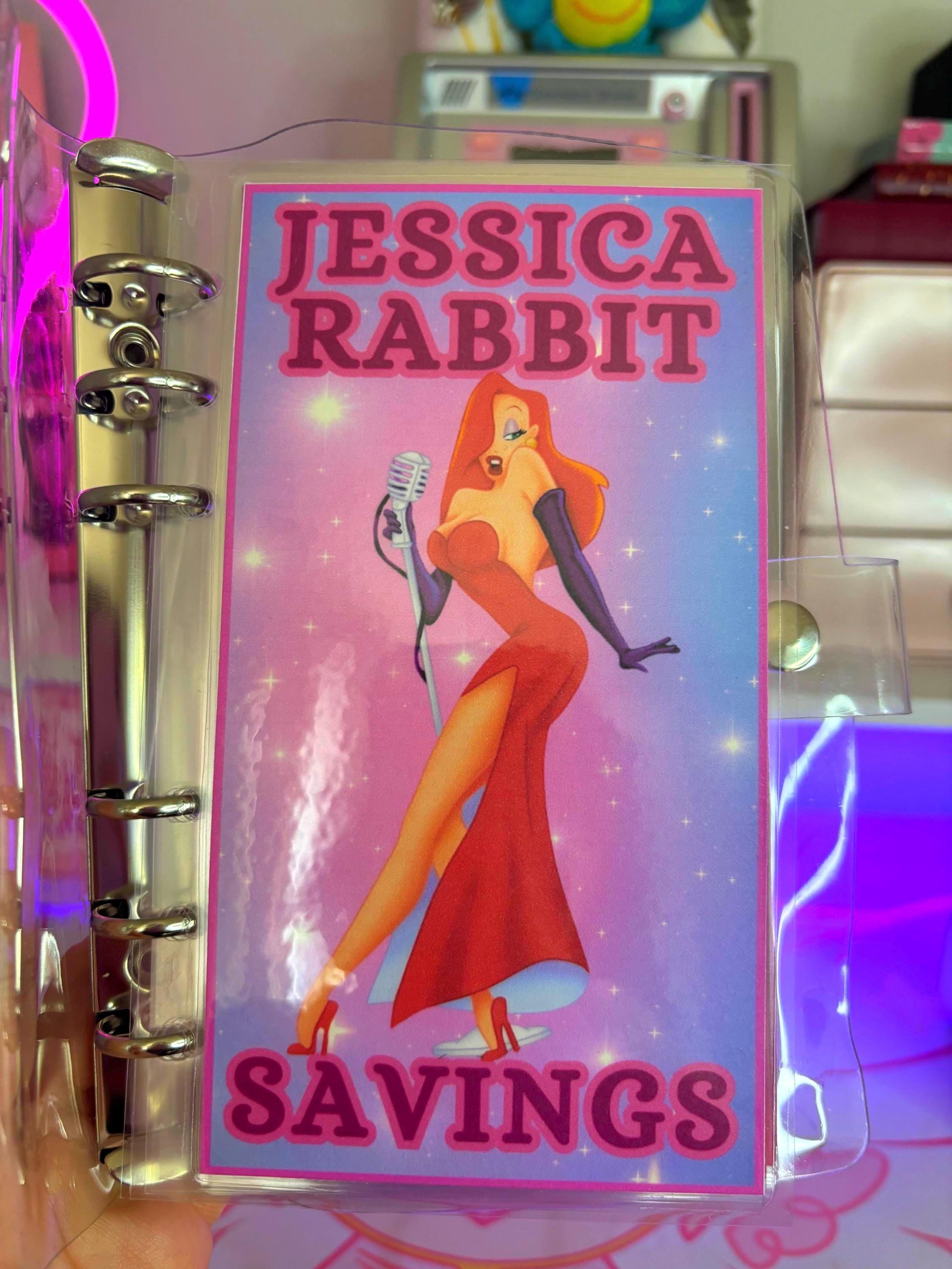 Jessica Rabbit Baddie Cash Stuffing Savings Challenge A6 Budgeting