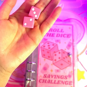 Roll the Dice Budgeting A6 Savings Challenge Cash Stuffing Binder