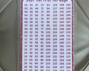 Penny Savings Challenge Card – Reusable Baddie Budget Tracker