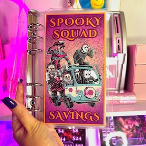 Halloween Slasher Spooky Squad Cash Stuffing Savings Challenge A6 Budgeting