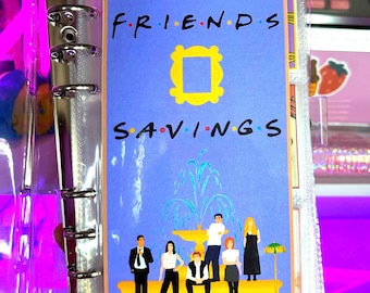 Friends Budgeting A6 Savings Challenge Cash Stuffing Binder