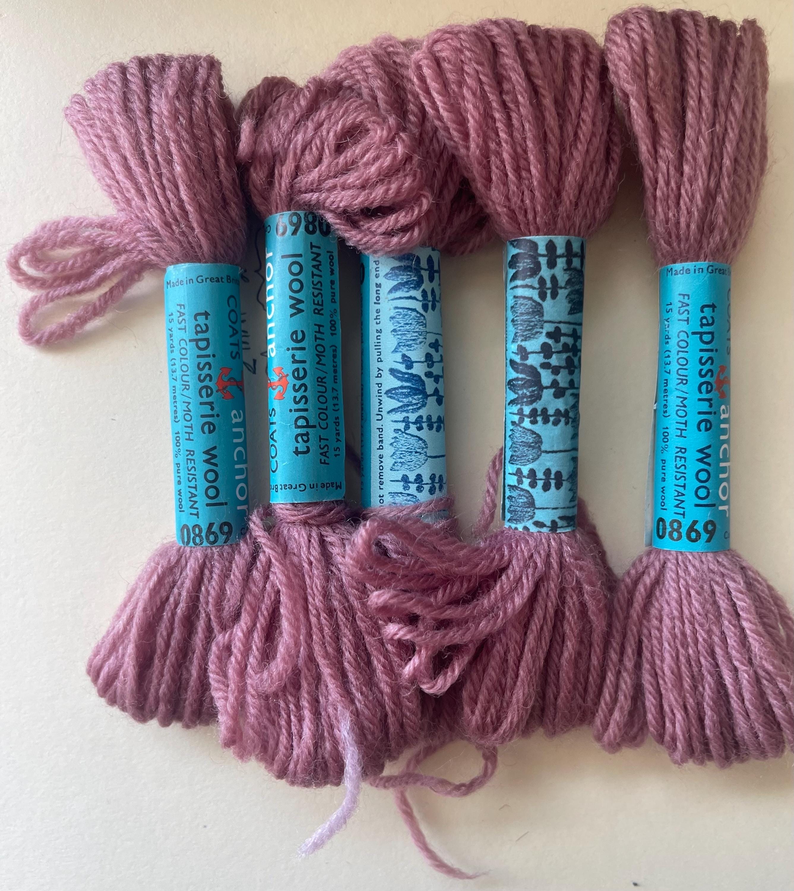 ANCHOR Tapestry Wool Pack Of 3 - Black, 100% Pure Wool, 40m Skeins, For Needlepoint & Canvas Work