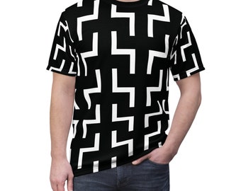 Mens Graphic Print T-Shirt, Urban Streetwear Fashion