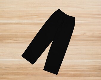 Wide Leg Men's Pajama Pants, Breathable Lounge Trousers