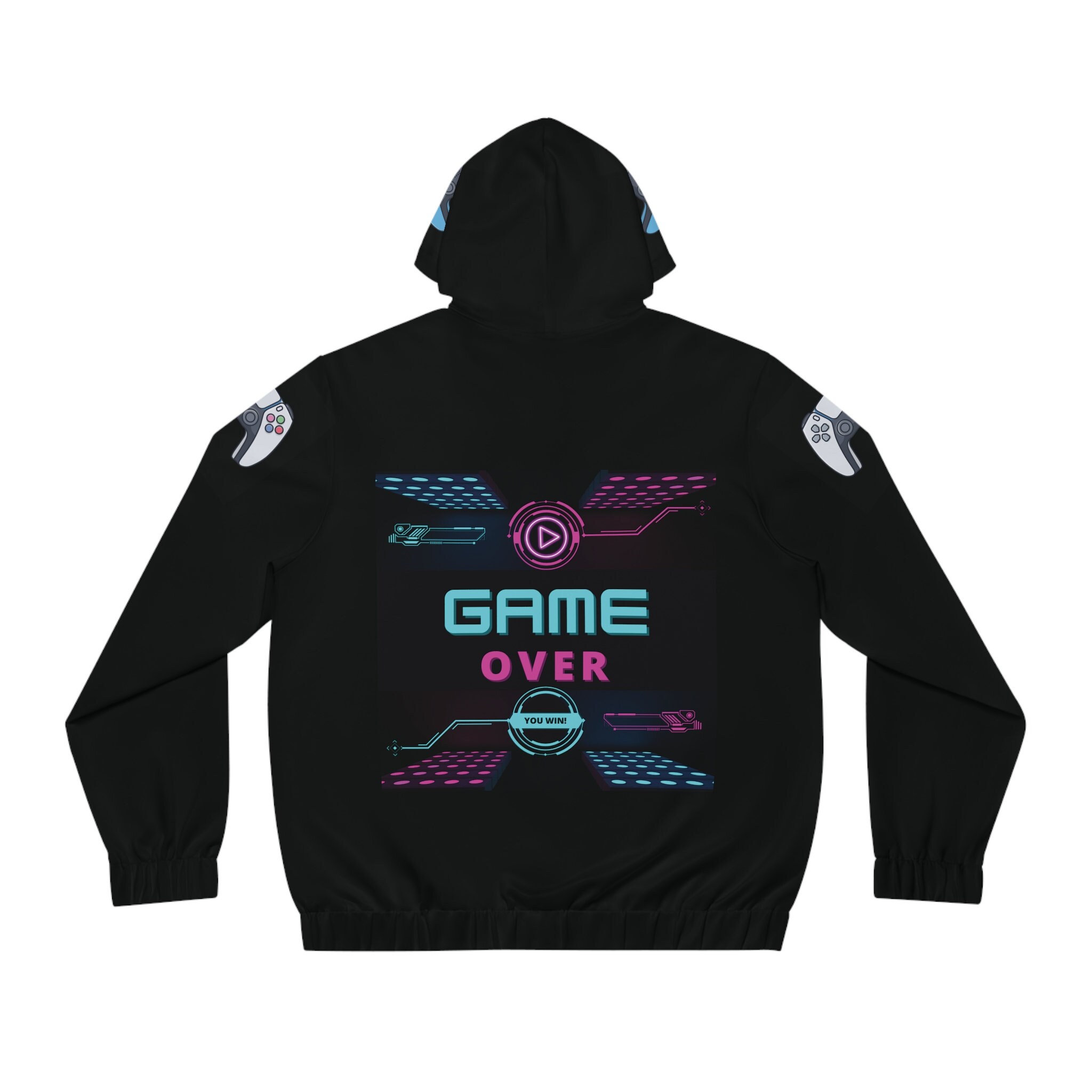 Men's Gaming Zip up Hoodie Video Game Themed Hoodie for Men Men's