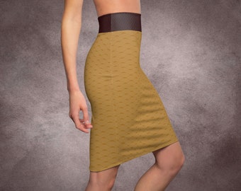 Midi-kokerrok dames: elegante carrièrekleding, zachte mix van polyester en spandex