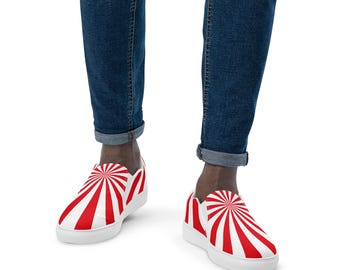 Retro Men's Slip-On Sneakers: Breathable Comfort, Padded Collar