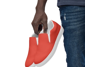 Mens Breathable Canvas Slip-On Shoes – Minimalist Comfort Sneakers
