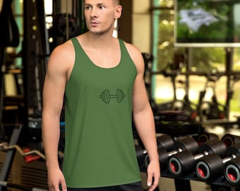 Men's Moisture-Wicking Gym Tank Top, Sleeveless Workout Shirt