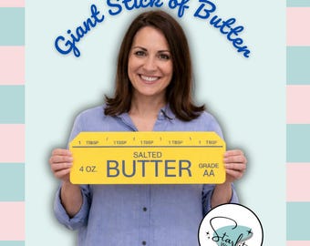 Giant Stick of Butter Wall Art – Quirky Kitchen Decor
