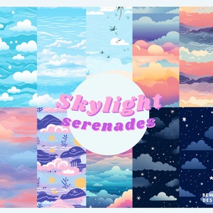 Skylight Serenades: 20 Seamless Sky Patterns
