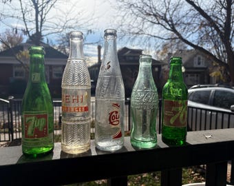 Vintage 50’s soda bottles.