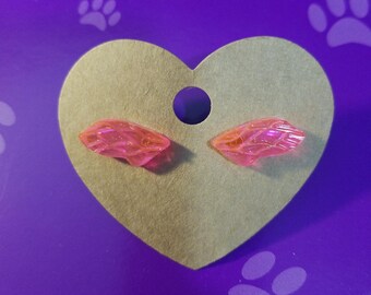 Resin Tiny Dragonfly Wing Stud Earrings