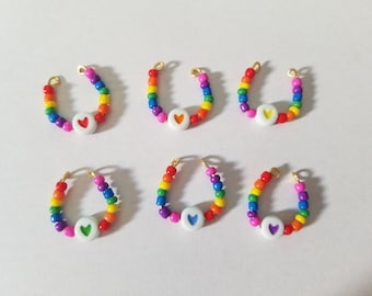 Set of 6 Prideful Hearts Littlest Pet Shop/LPS Necklaces