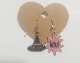 Witchy Halloween Dangle Earrings