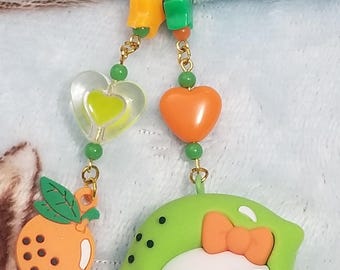 Citrus Hello Kitty Keychain