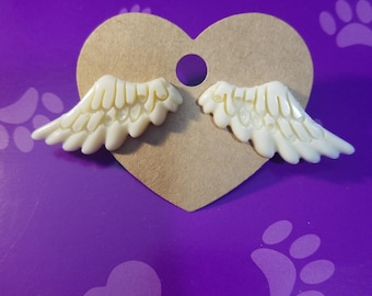 C-Grade Angel Wing Stud Earrings