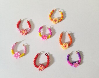 Set of 7 Flower Themed Littlest Pet Shop/LPS Necklaces