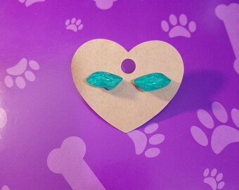 B Grade Resin Dragonfly Wing Stud Earrings