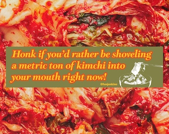 No. 1 Kimchi Fan Bumper Sticker