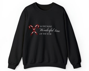 Sweat-shirt de Noël, Sweat-shirt Unisex Heavy Blend™ Crewneck, Cadeau de Noël pull de Noël, Phrase de Noël, Style minimaliste de Noël