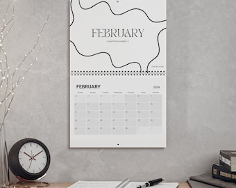 Calendrier, « Calendrier 2024 », CALENDRIER MINIMALISTE, « Calendrier du Nouvel An »
