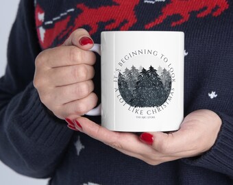 Tasse de Noël, ça commence à ressembler beaucoup à « Noël » Tasse en céramique 11oz