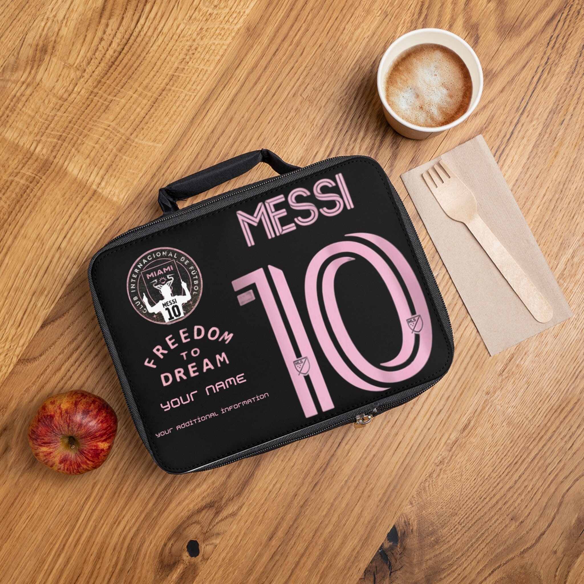 Messi Lunch Bag Personalized Lunch Bag. Etsy