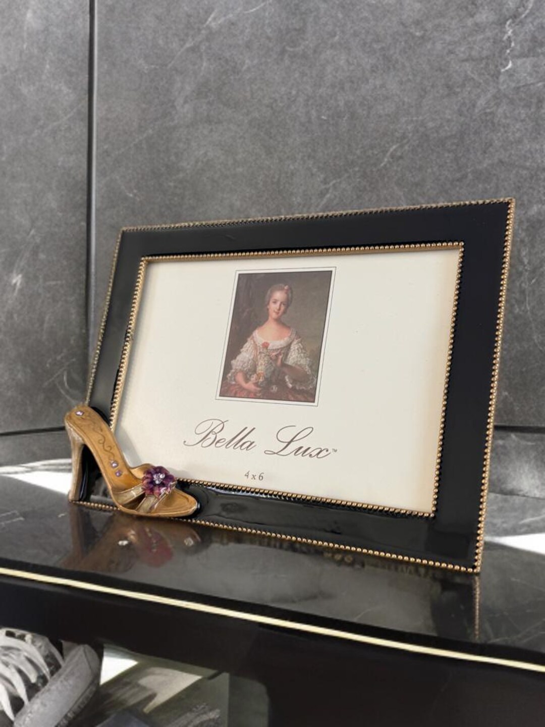 Glam High Heel Picture Frame 4x6, Fashion Photo Frame for Women, Gold ...