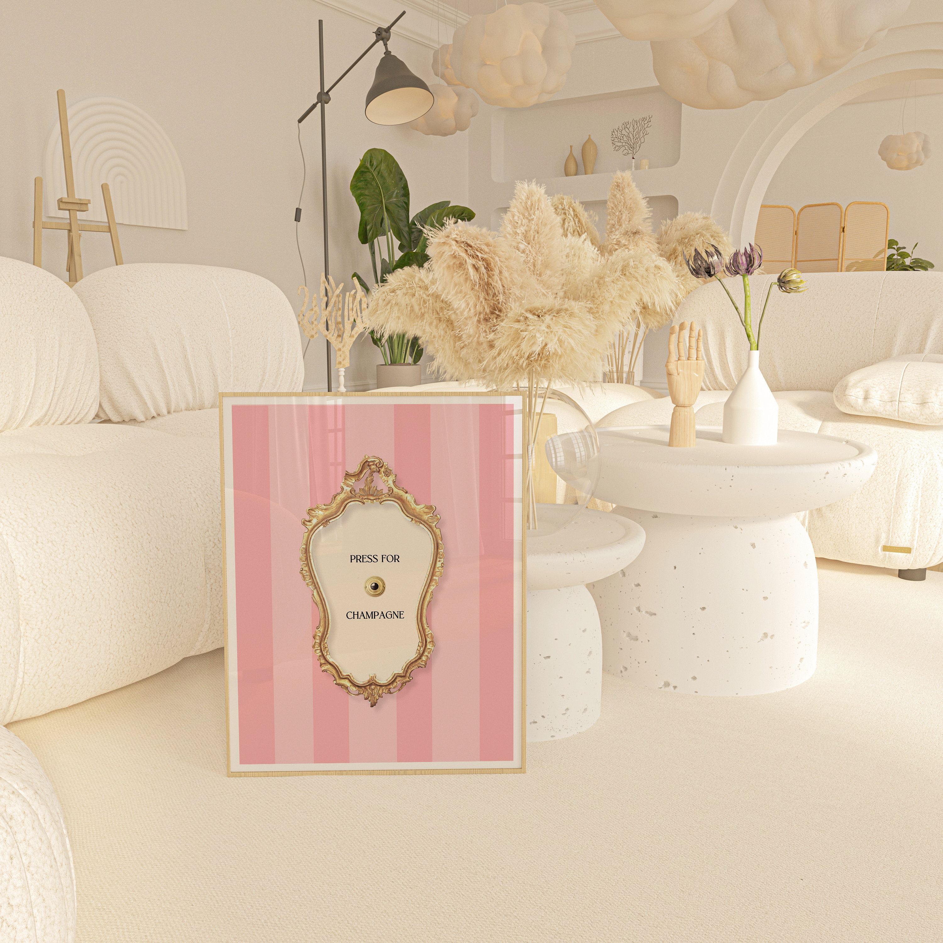 Press for Champagne Coasters - Set of 4 main image 1