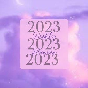 Purple Aesthetic Weekly Planner