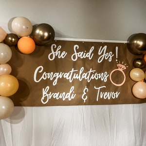 Engagement Painted  Banner