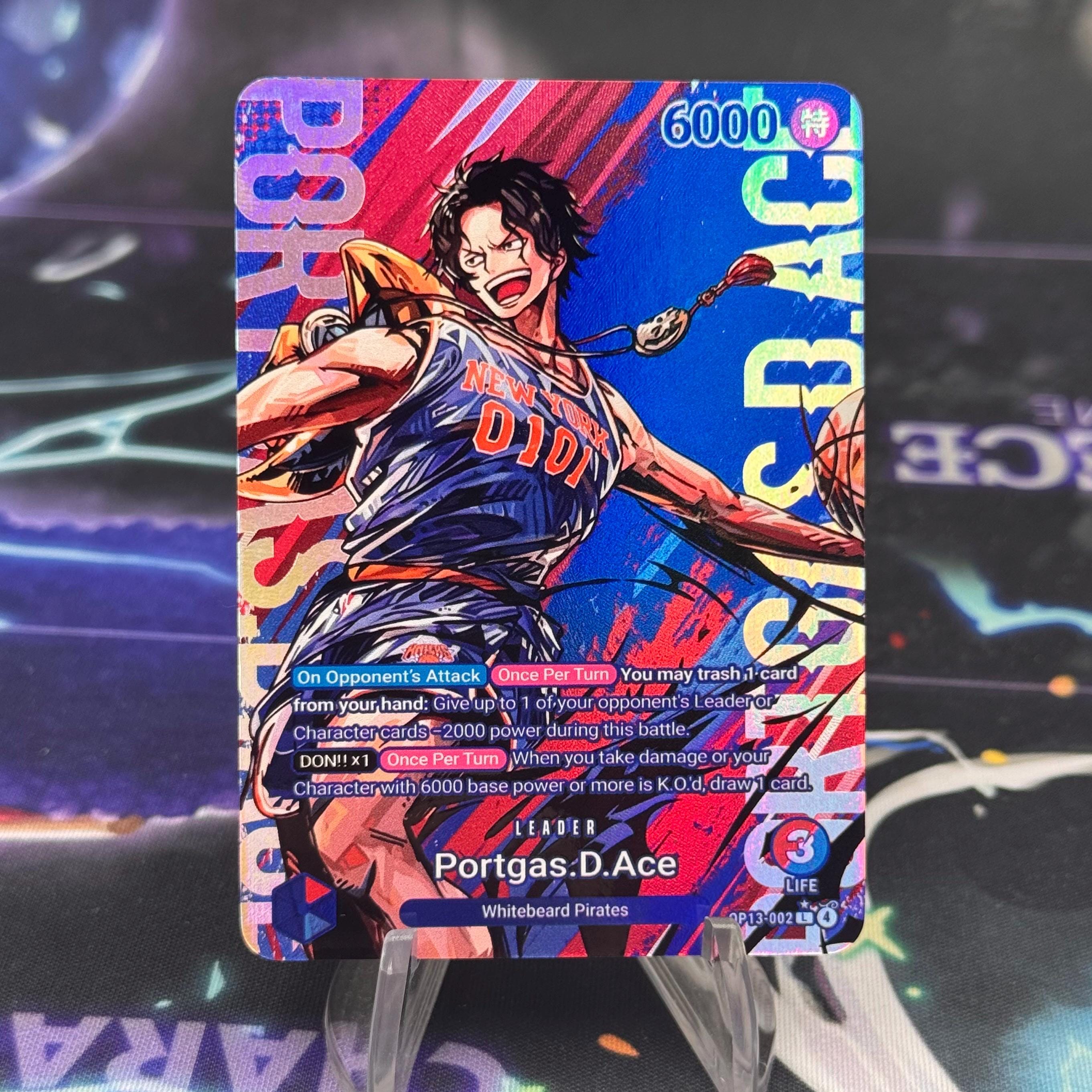 One Piece Ace Leader Card - Etsy One Piece Ace Leader Card - Etsy