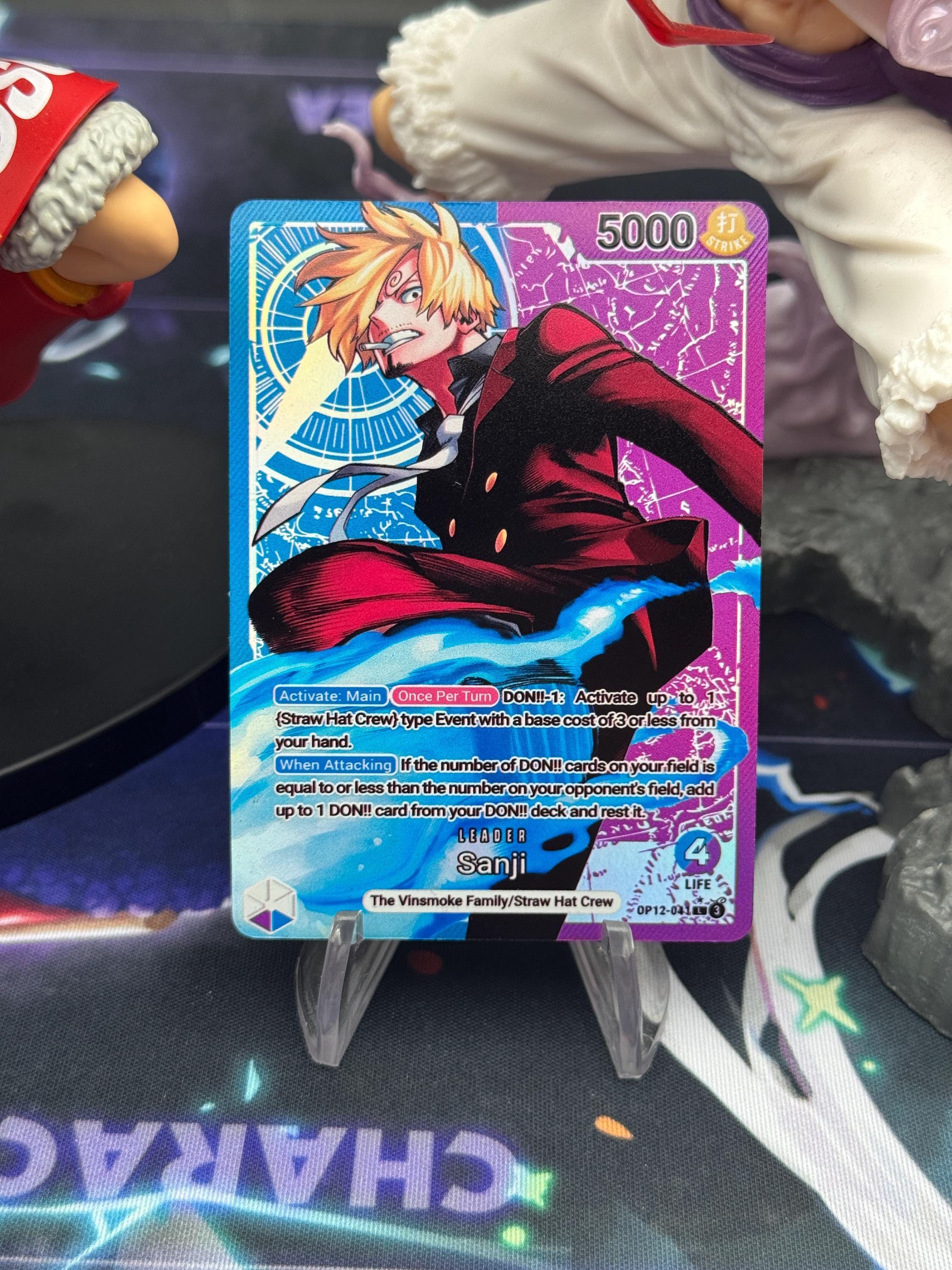OP12 Sanji Custom Card Holographic - Etsy