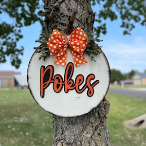 OSU Door Hanger | Oklahoma State University |OSU Door Sign -Oklahoma Cowboys -Cowboys -Pokes -OSU Cowboys -Door hanger -Oklahoma State -sign