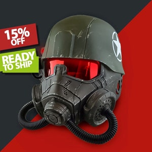 NCR Elite Riot Gear Helmet / Cosplay Helmet / Game Helmet / Fallout Cosplay Helmet / Fallout New Vegas / Cosplay Helmet / Custom Cosplay