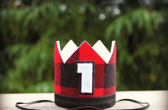 thumbnail image 2 of SYESQL One Happy Camper First Birthday Hat - Lumberjack 1st Birthday... 2 of 14