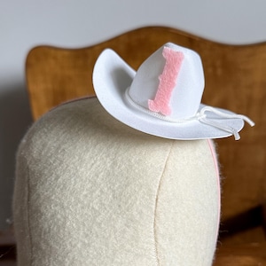 Mini Rodeo Cowgirl First Birthday Hat, Boy Girl Party Hat, Western One Mini Hat, My 1st Rodeo Theme, Newborn Photos, Cake Smash Photo Prop