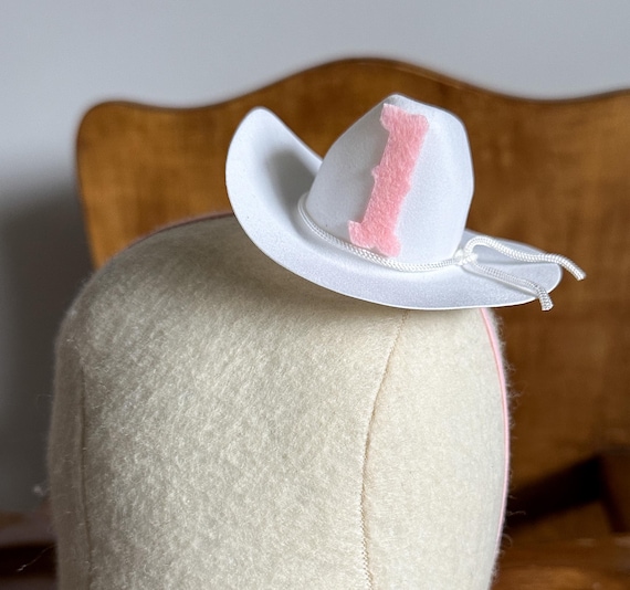 Mini Rodeo Cowgirl First Birthday Hat, Boy Girl Party Hat, Western One Mini Hat, My 1st Rodeo Theme, Newborn Photos, Cake Smash Photo Prop