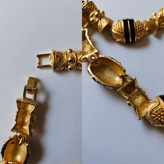 Etruscan chocker necklace Vintage Byzantine neckl… - image 10