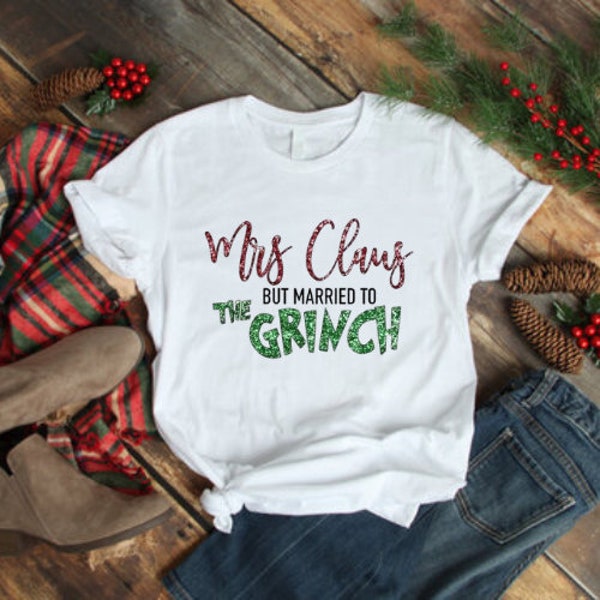 Whimsical Weddings: Mrs. Claus in Grinchy Bliss Tee